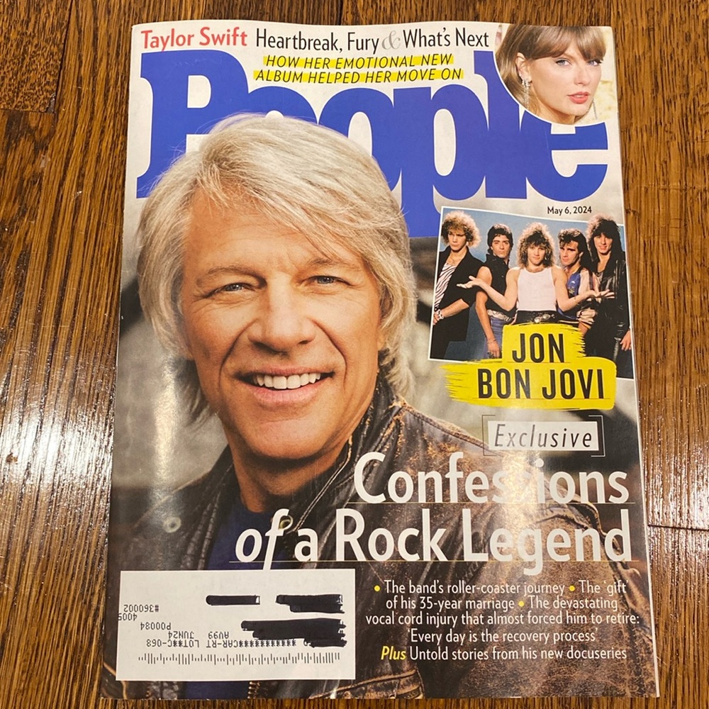 People Magazine - May 2024 - Jon Bon Jovi - Taylor Swift - NEVER READ! magazines